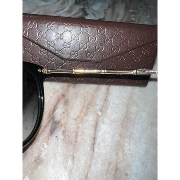 Gucci Bamboo Cat Eye Sunglasses With Case RARE - Picture 4 of 15